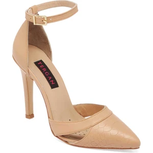 Bej Hakiki Deri Kadın Stiletto - K24I1AY67289-S2S