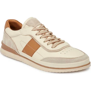 Bej Hakiki Deri Erkek Sneaker - E24I1AY56689-A25