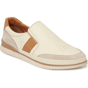 Bej Hakiki Deri Erkek Casual Ayakkabı - E24I1AY56690-A25