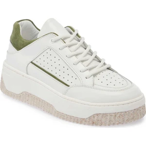 Beyaz Hakiki Deri Kadın Sneaker - K24I1AY67308-M03