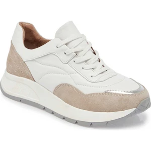Bej Hakiki Deri Kadın Sneaker - K24I1AY67304-B79