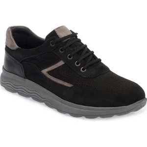 Siyah Hakiki Nubuk Deri Erkek Sneaker - E24I1AY56740-A64