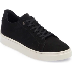 Siyah Hakiki Nubuk Deri Erkek Sneaker - E24I1AY56745-A64