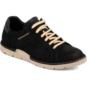 Siyah Hakiki Nubuk Deri Erkek Sneaker - E24I1AY56777-A64