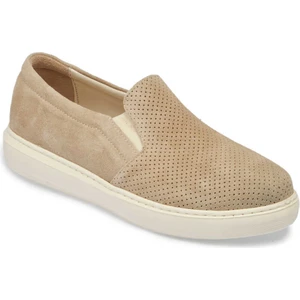 Bej Hakiki Süet Deri Kadın Loafer - K24I1AY67368-B79