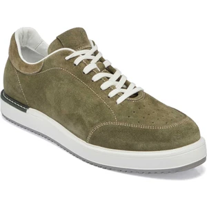 Yeşil Hakiki Süet Deri Erkek Sneaker - E24I1AY56857-J86