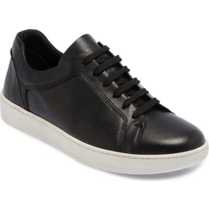 Siyah Hakiki Nubuk Deri Erkek Sneaker - E24I1AY56825-A23