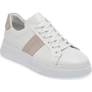 Beyaz Hakiki Deri Erkek Sneaker - E24I1AY56840-A26