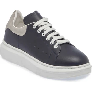 Gri Hakiki Deri Erkek Sneaker - E24I1AY56843-Q9E
