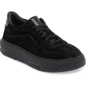 Siyah Hakiki Nubuk Deri Kadın Sneaker - K24I1AY67493-A64