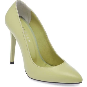 Yeşil Hakiki Deri Kadın Stiletto - K24I1AY67482-S1X