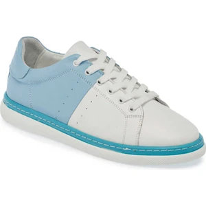 Beyaz Hakiki Deri Kadın Sneaker - K24I1AY67339-Q5S