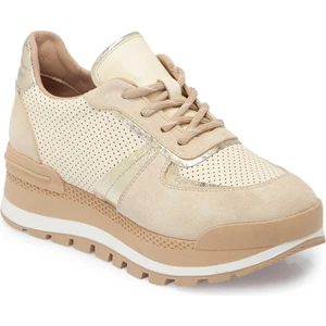 Bej Hakiki Deri Kadın Sneaker - K24S1AY67521-A25
