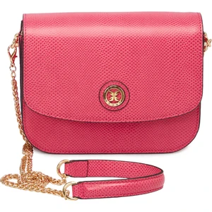 Pembe Hakiki Deri Kadın Çapraz Askılı Çanta - S24K1BC79933-U6K