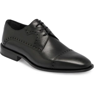 Siyah Hakiki Deri Erkek Klasik Ayakkabı - E24S1AY57107-A43