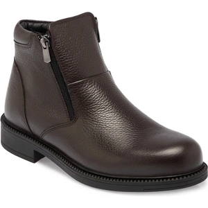 Kahve Hakiki Deri Erkek Casual Bot - E24K1BT56995-A42