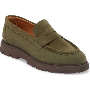Haki Hakiki Süet Deri Erkek Loafer - E24S1AY56930-J86