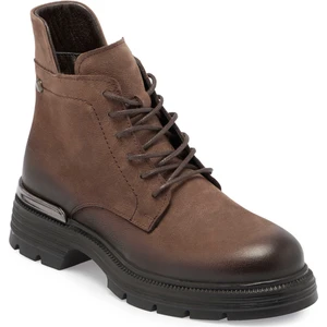 Vizon Hakiki Nubuk Deri Kadın Casual Bot - K24K1BT67652-A65