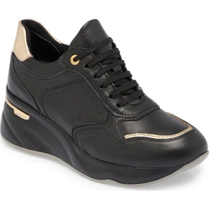 Siyah Hakiki Deri Kadın Sneaker - K24S1AY67724-A23