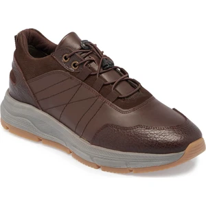 Kahve Hakiki Deri Erkek Sneaker - E24S1AY57096-A24