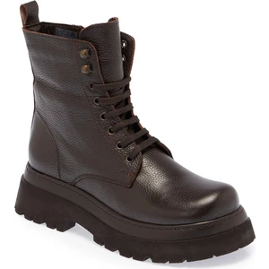 Kahve Hakiki Deri Kadın Casual Bot - K24K1BT67583-A42