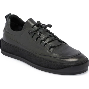 Yeşil Hakiki Deri Erkek Sneaker - E24S1AY57137-H48