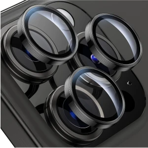 iPhone 15 Pro / 15 Pro Max Uyumlu Renkli Metal Lens Koruyucu