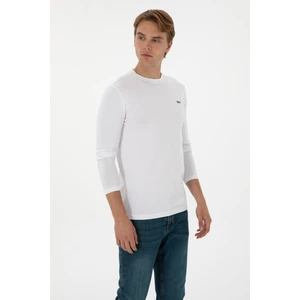 U.s. Polo Assn. Erkek Beyaz Sweatshirt 50313744-VR013