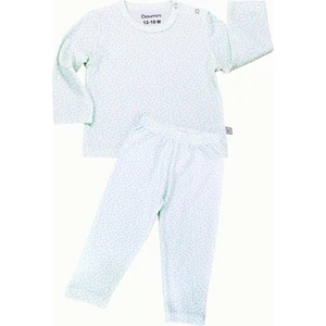 Bebek Ve Çocuk Pijama Takımı Yapraklar Mint