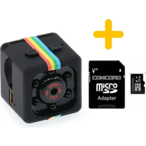 Mini SQ11 Kamera Full Hd Mikro Araç Kamerası Gece Görüşlü Taşınabilir Güvenlik Kaydedici 32gb Hafıza Kartı Hediyeli