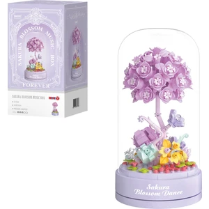 Sakura Blossom Müzik Kutusu Yapı Bloğu Seti – 436 Parça