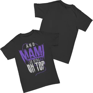 Rhea Ripley I' M Your Mami Baskılı Siyah Pamuk T-Shirt
