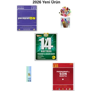 8. Sınıf  Paragraf Seti 3 Kitap ( On+Son Nokta+14 Haftada Anlam Bilgisi)  (Tırtıl A+Kalem B.)