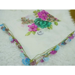 ve Reyhan El Emeği Iğne Oyası Yazma , Fular ,yemeni, Mevlüt Örtüsü ,hediyelik 4 Kenarı Oyalı