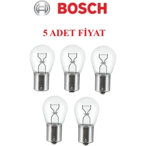 5 Adet Stop Sinyal ve Arka Sis Lamba Ampulü Halojen Tek Duy Eco 12V H6W 6W