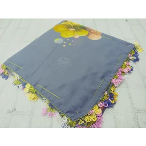 ve Reyhan El Emeği Iğne Oyası Yazma , Fular ,yemeni, Mevlüt Örtüsü ,hediyelik 4 Kenarı Oyalı