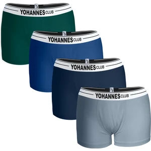 Yohannes Club Erkek Çocuk, Pamuklu Boxer, 4'lü Paket, konforlu uyku için