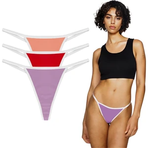 Yohannes Club Kadın Pamuklu, String Thong Külot, 3'lü Paket,