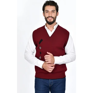 Erkek Çelik Örgü Intersiye Kışlık Kalın Triko V Yaka Triko Örgü Tüylenmez Baba Süveter