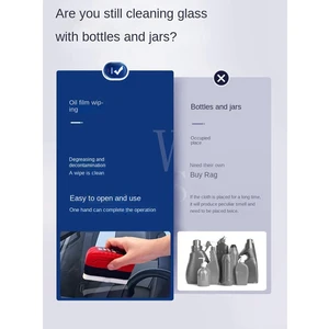 Cam Yağ Filmi Temizleme Mendili Araba Camı Temizleme Fırçası Dikiz Aynası Kir Temizleme Araba Yağ Filmi Temizleme Fırçası (Yurt Dışından)