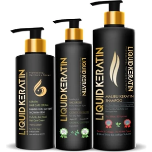 Liquid Keratin Kabaran Saç Keratin Bakım Seti 3'lü