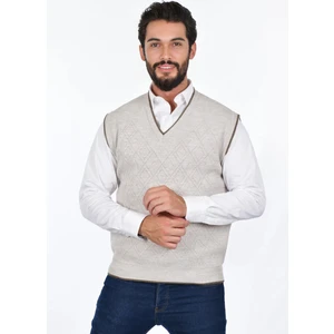 Erkek Çelik Örgü Intersiye Kışlık Kalın Triko V Yaka Triko Örgü Tüylenmez Baba Süveter