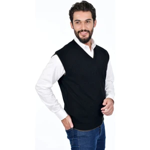 Erkek Çelik Örgü Intersiye Kışlık Kalın Triko V Yaka Triko Örgü Tüylenmez Baba Süveter