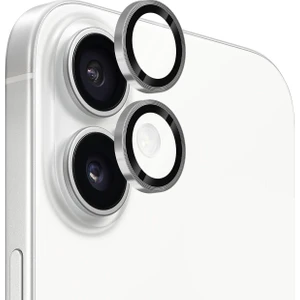 iPhone 16/ 16 Plus Uyumlu Gerçek Parlayan Taşlı Çöl Lens Koruyucu
