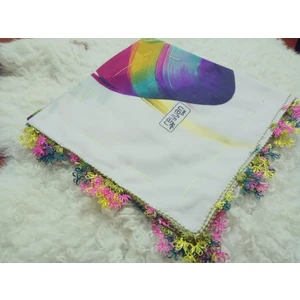 ve Reyhan El Emeği Iğne Oyası Yazma , Fular ,yemeni, Mevlüt Örtüsü ,hediyelik 4 Kenarı Oyalı