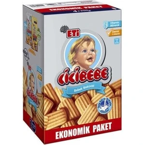 Cicibebe Bebek Bisküvisi 1000 g 12 Ay Üzeri Bisküvili Vitamin ve Mineral Takviyeli Yerli Üretim