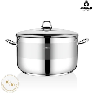 Saphire Paslanmaz Çelik 32 cm Çelik Kapaklı Derin Tencere 