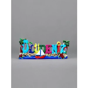 Ölüdeniz Temalı Kabartmalı Polyester Magnet 10CM x 4cm