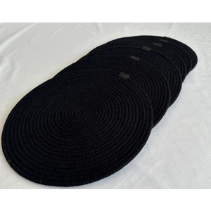 Yuvarlak Supla Siyah 33CM 6lı