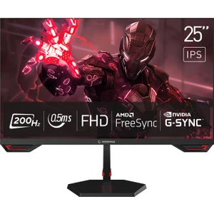 Crimson CR25R180 25 200Hz 0.5ms CSOT FAST IPS FHD Freesync/G-Sync PC Flat Oyuncu Monitörü